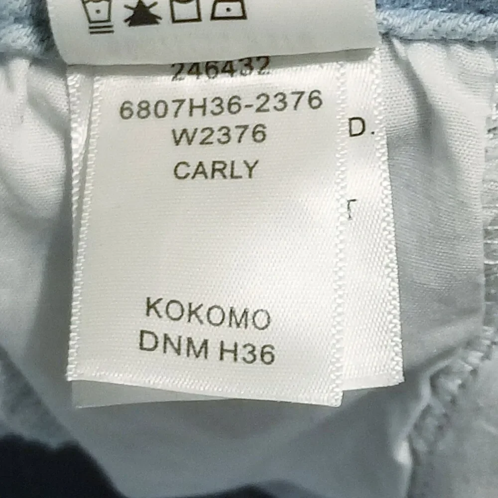 Paige Carly Jeans Women Size 32 Light Wash Wide Leg Drawstring High Rise (34×27)